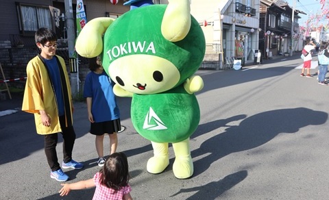 ときわんこもお祭りの盛り上げに協力しました